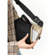 Большая женская поясная сумка бананка Sambag DynamicDart серая 38×21×7 см (80411130)