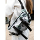 Большая женская поясная сумка бананка Sambag DynamicDart принт "Leaves" 38×21×7 см (80411144)