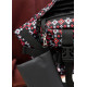 Большая женская поясная сумка бананка Sambag DynamicDart черная 38×21×7 см (80411148)
