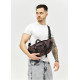 Велика чоловіча сумка бананка Sambag DynamicDart чорна тканева 38 × 21 × 7 см (80411148m)