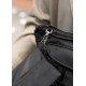 Велика жіноча поясна сумка бананка Sambag DynamicDart чорна 38 × 21 × 7 см (80411701)