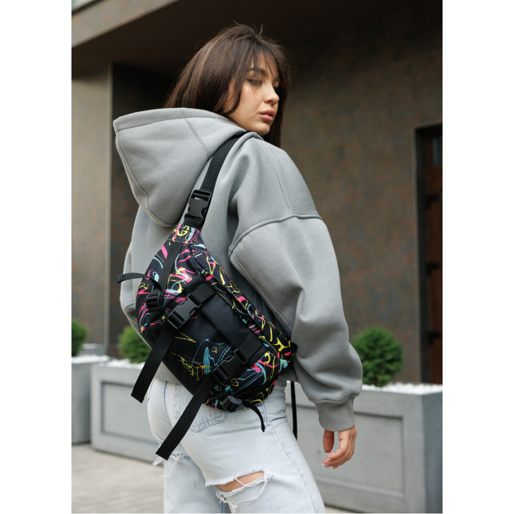Жіноча сумка бананка Sambag Dynamicdart 38 × 21 × 7 см (80411707)
