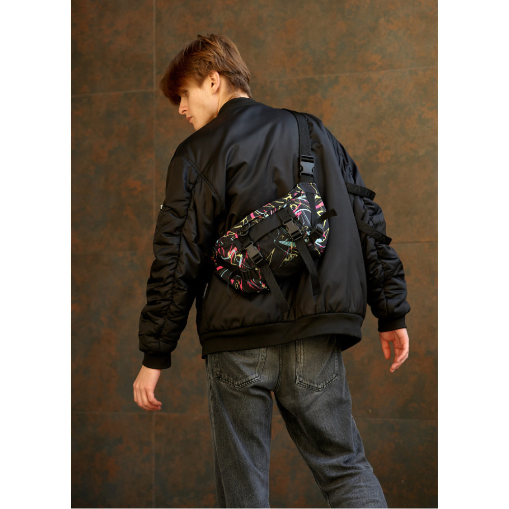 Мужская сумка бананка Sambag Dynamicdart 38 × 21 × 7 см (80411707m)