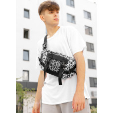 Большая мужская сумка бананка Sambag DynamicDart принт "Graphity" 38 × 21 × 7 см (80411715m)