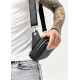 Мужская сумка бананка Sambag Harvi черная 24×16×6 см (88213001m)