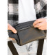 Чоловіча сумка бананка Sambag HARVI чорна 24 × 16 × 6 см (88213101m)