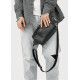 Чоловіча сумка бананка Sambag HARVI чорна 24 × 16 × 6 см (88213101m)