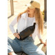 Жіноча сумка бананка Sambag Holster MSH чорна 36 × 14 × 4 см (87119101)