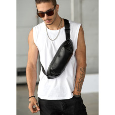 Мужская сумка бананка Sambag Holster MSH чорна 36  × 14 × 4 см (87119101m)