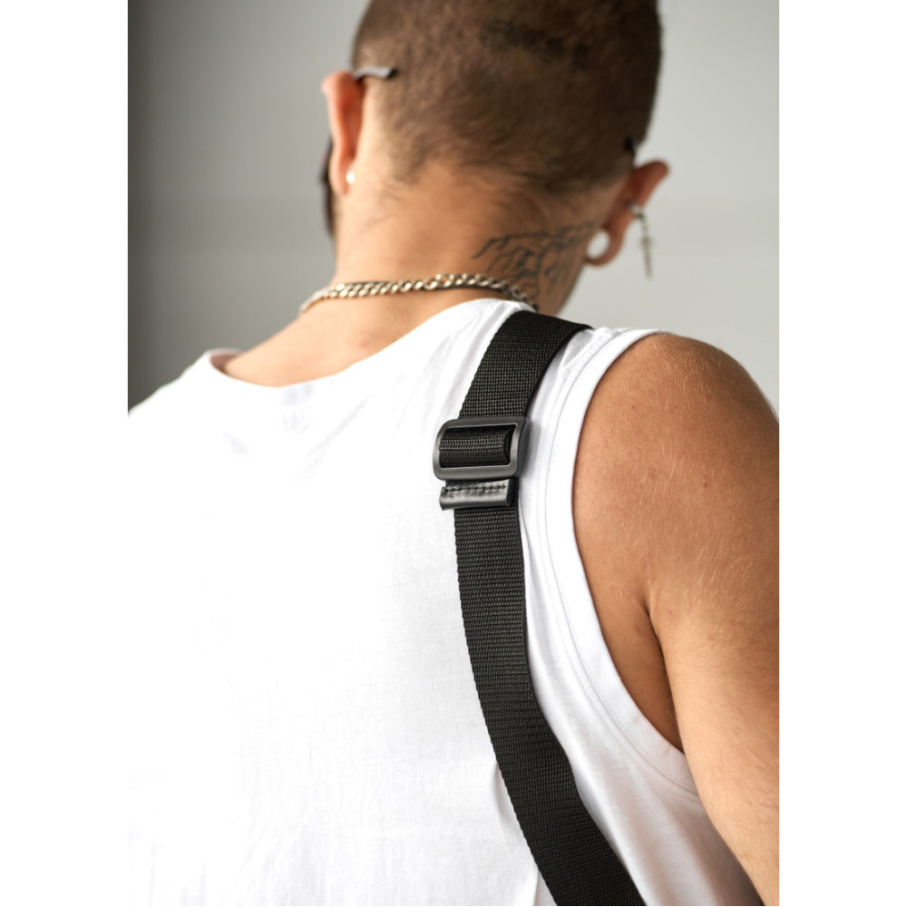 Мужская сумка бананка Sambag Holster MSH чорна 36  × 14 × 4 см (87119101m)
