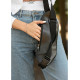 Жіноча сумка бананка Sambag Holster MSH чорна 36 × 14 × 4 см (87119131)
