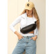 Жіноча сумка бананка Sambag Holster MSH чорна 36 × 14 × 4 см (87119131)