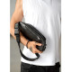 Мужская сумка бананка Sambag Holster MSH чорна 36 × 14 × 4 см (87119131m)