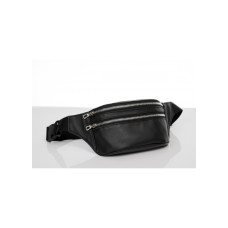 Поясная сумка бананка кожаная Sambag Tirso BTS черный 30.5 х 14 см (81333001)