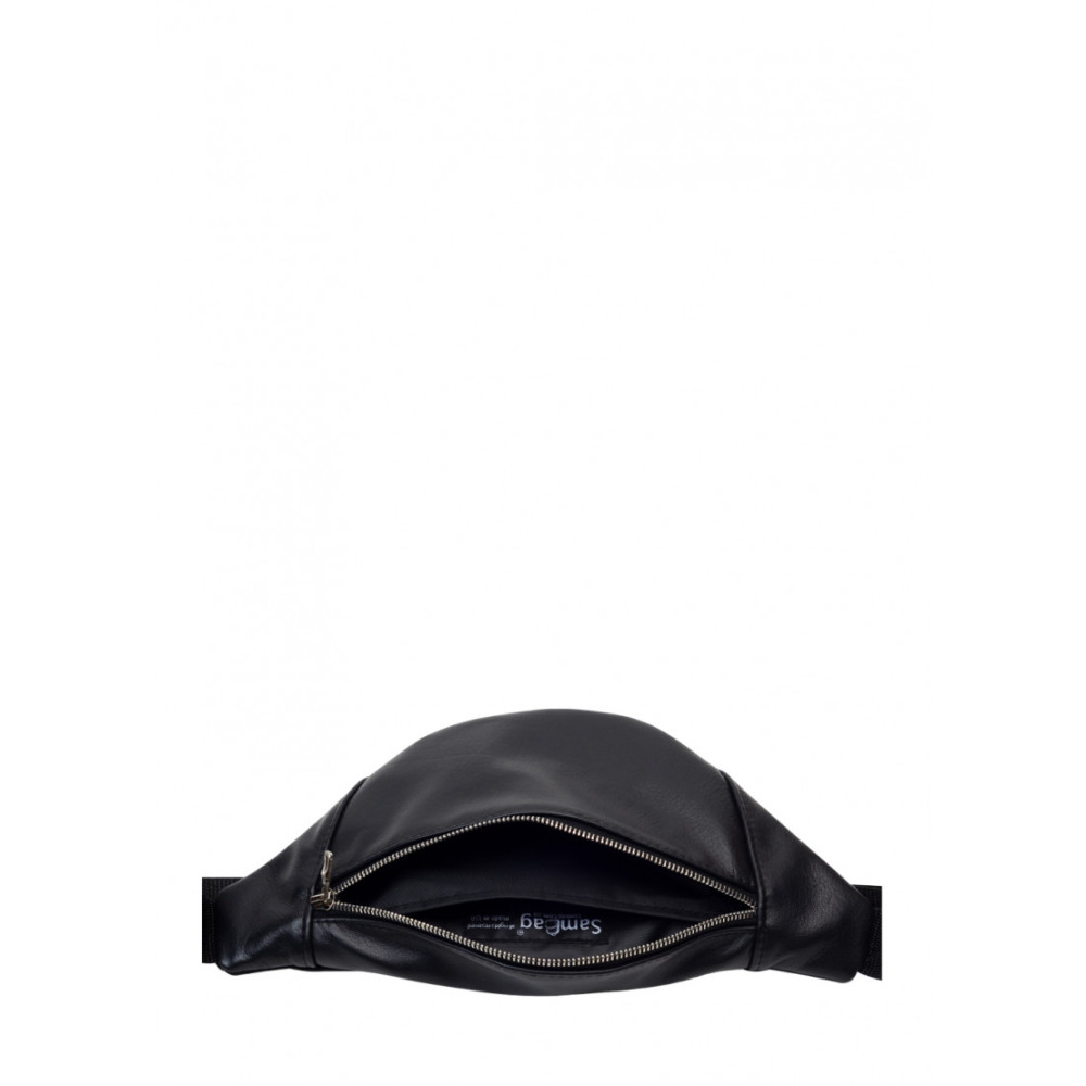 Поясна сумка бананка Sambag Soho BSSm чорна 30.5 х 14 см (82113101m)