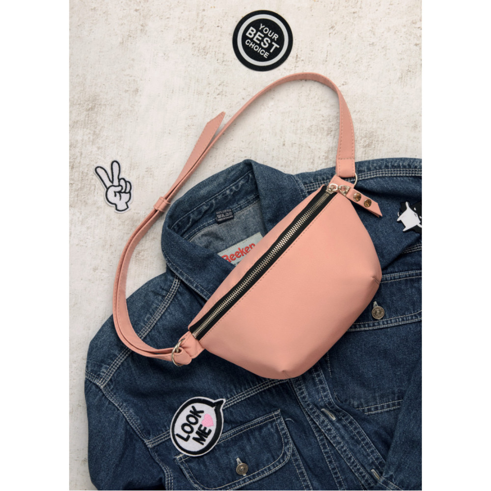 Сумка на пояс бананка Sambag Polo SQS пудра (86123006)