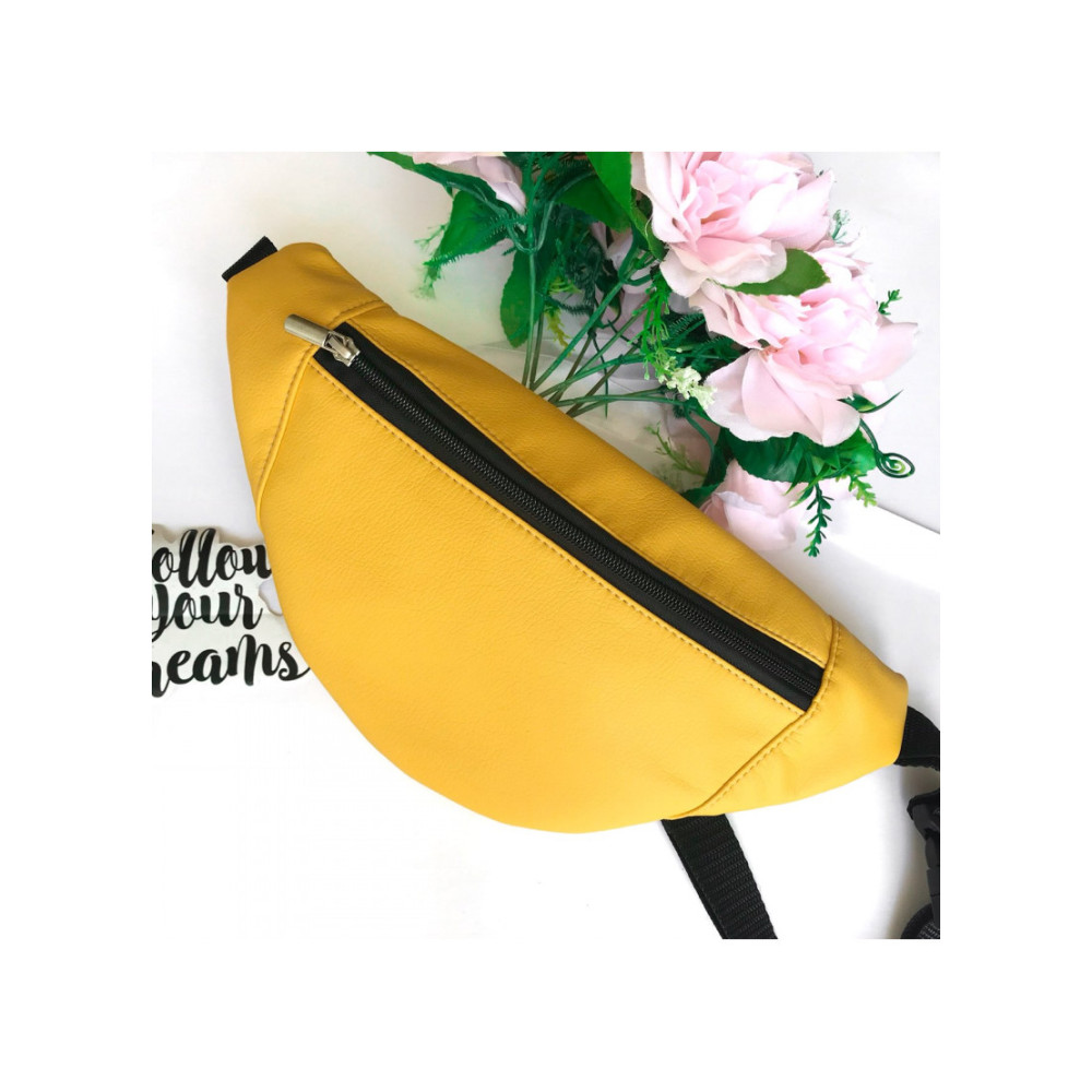 Поясна сумка бананка Sambag Soho BSH жовтий 33 х 14 см (82111028)