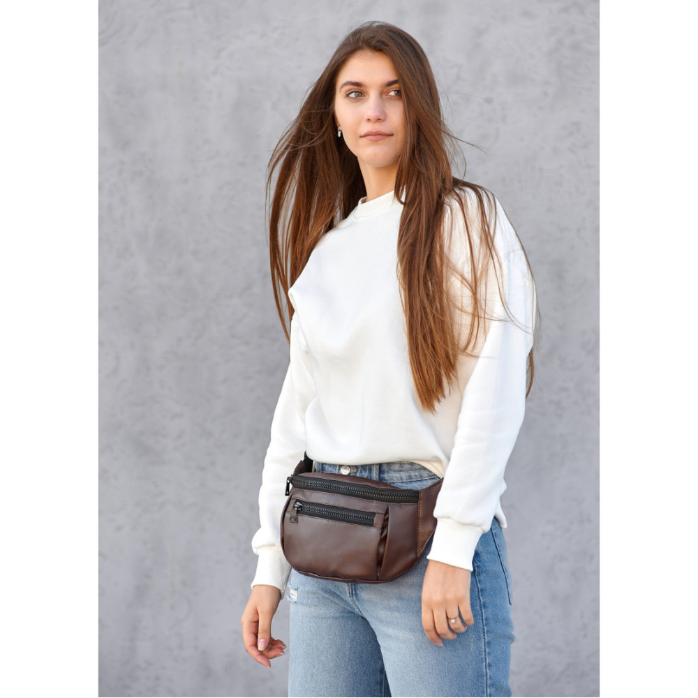 Жіноча сумка бананка Sambag TIRSO MAX 38 × 17 × 6 см (80348020)