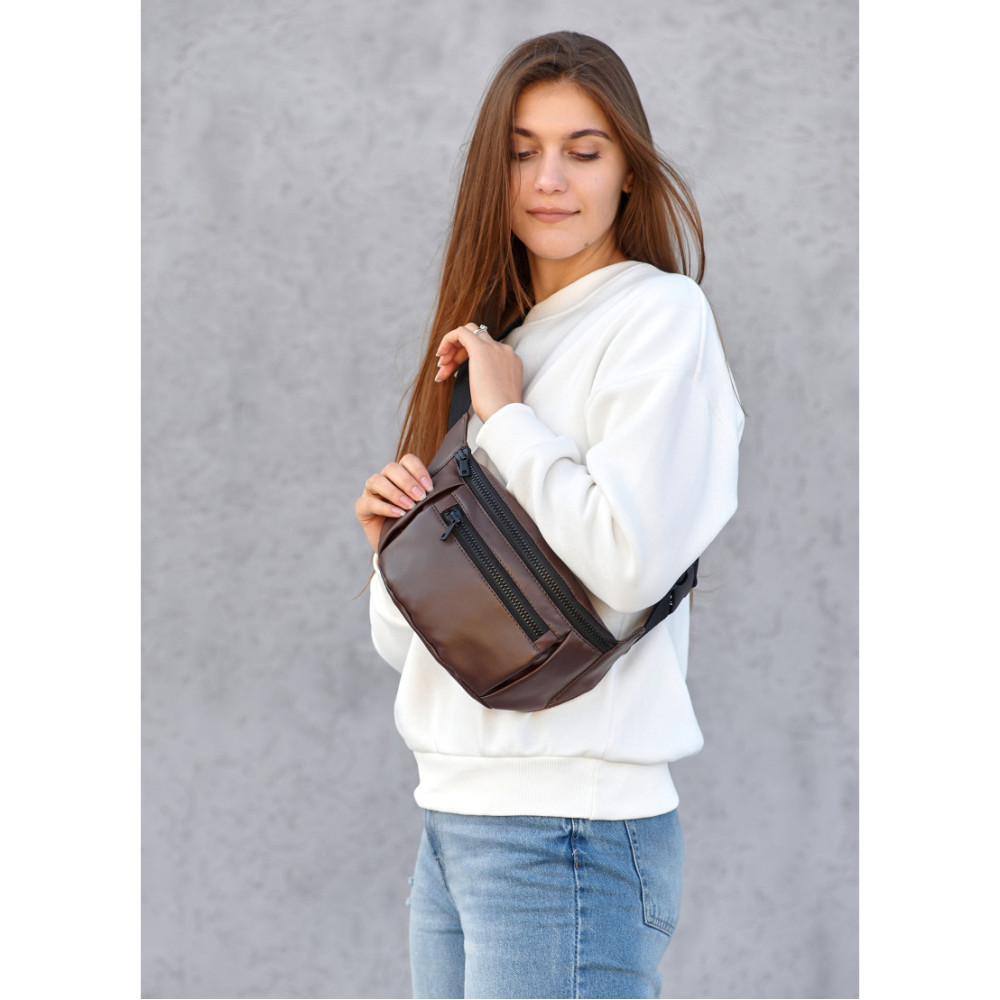 Жіноча сумка бананка Sambag TIRSO MAX 38 × 17 × 6 см (80348020)