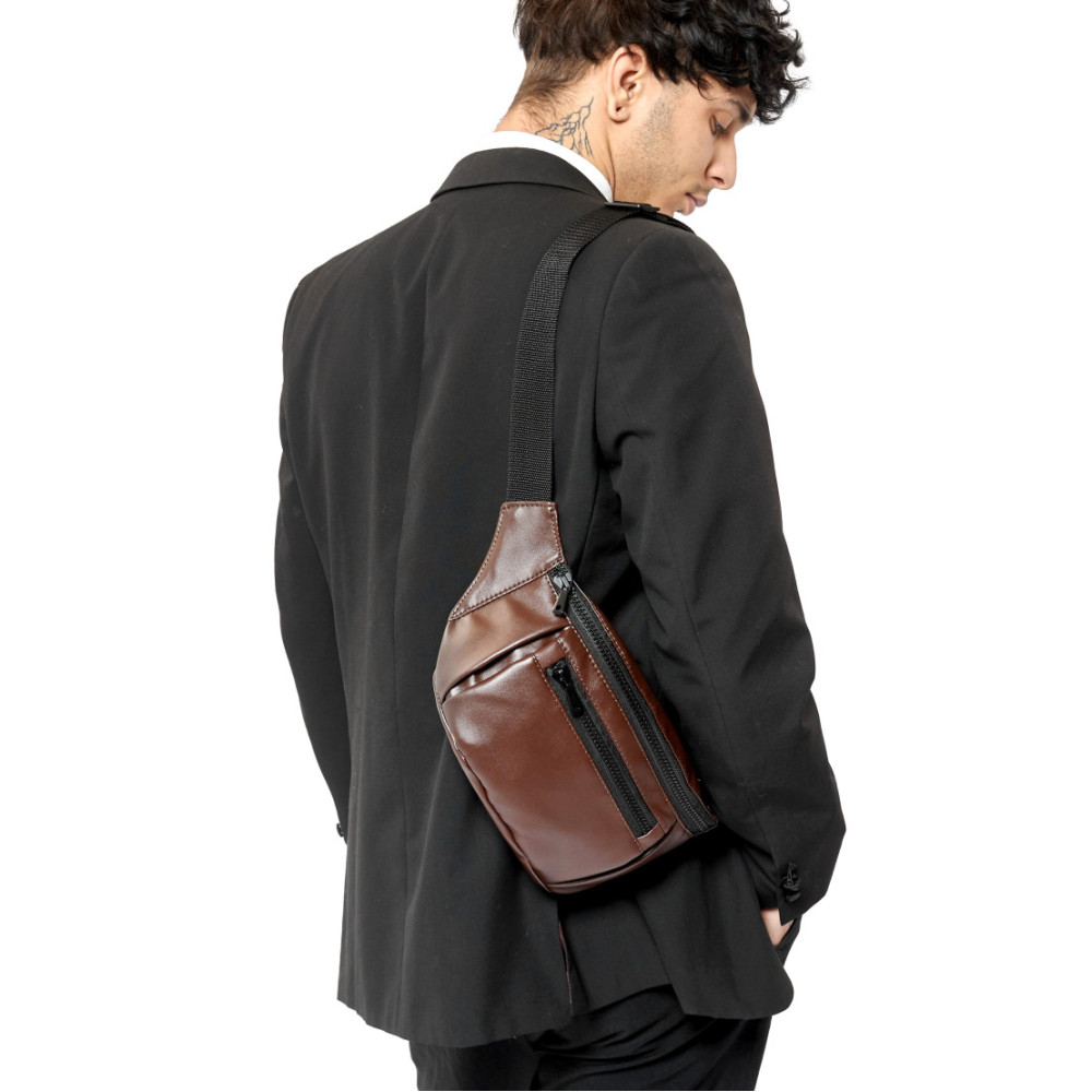 Чоловіча сумка бананка Sambag TIRSO MAX 38 × 17 × 6 см (80348020m)