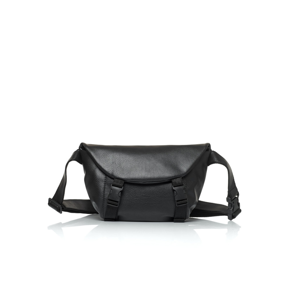 Женская сумка бананка Sambag Tirso Zard черная 33 × 22 × 7 см (80551001)