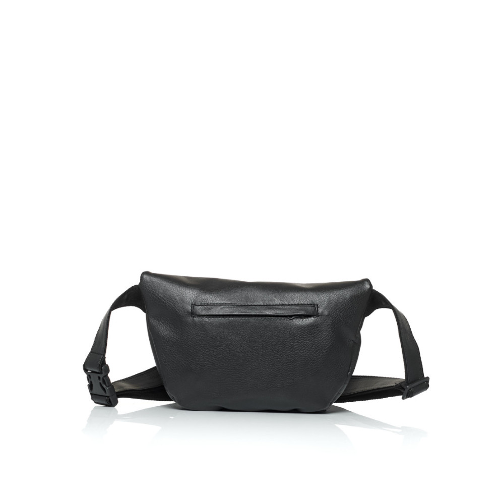Женская сумка бананка Sambag Tirso Zard черная 33 × 22 × 7 см (80551001)