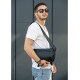Мужская сумка бананка Sambag Tirso Zard черная 33 × 22 × 7 см (80551001m)