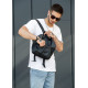 Мужская сумка бананка Sambag Tirso Zard черная 33 × 22 × 7 см (80551001m)