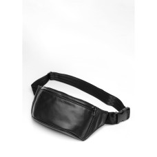 Мужская кожаная сумка бананка Sambag Tirso PSO черная 31 × 16 × 5 см (81119001m)