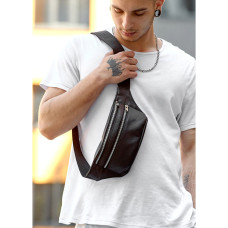 Мужская сумка бананка Sambag Tirso BTS черный 31 × 12 × 5 см (81333001m)