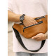 Большая мужская кожаная сумка на пояс бананка Sambag Tirso Max рыжая 38×17×6 см (81341121m)