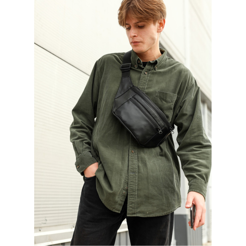 Чоловіча сумка бананка Sambag TIRSO MAX 38 × 17 × 6 см (81348101m)