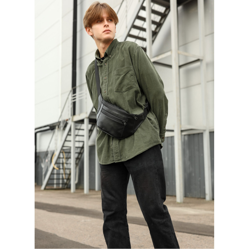 Чоловіча сумка бананка Sambag TIRSO MAX 38 × 17 × 6 см (81348101m)