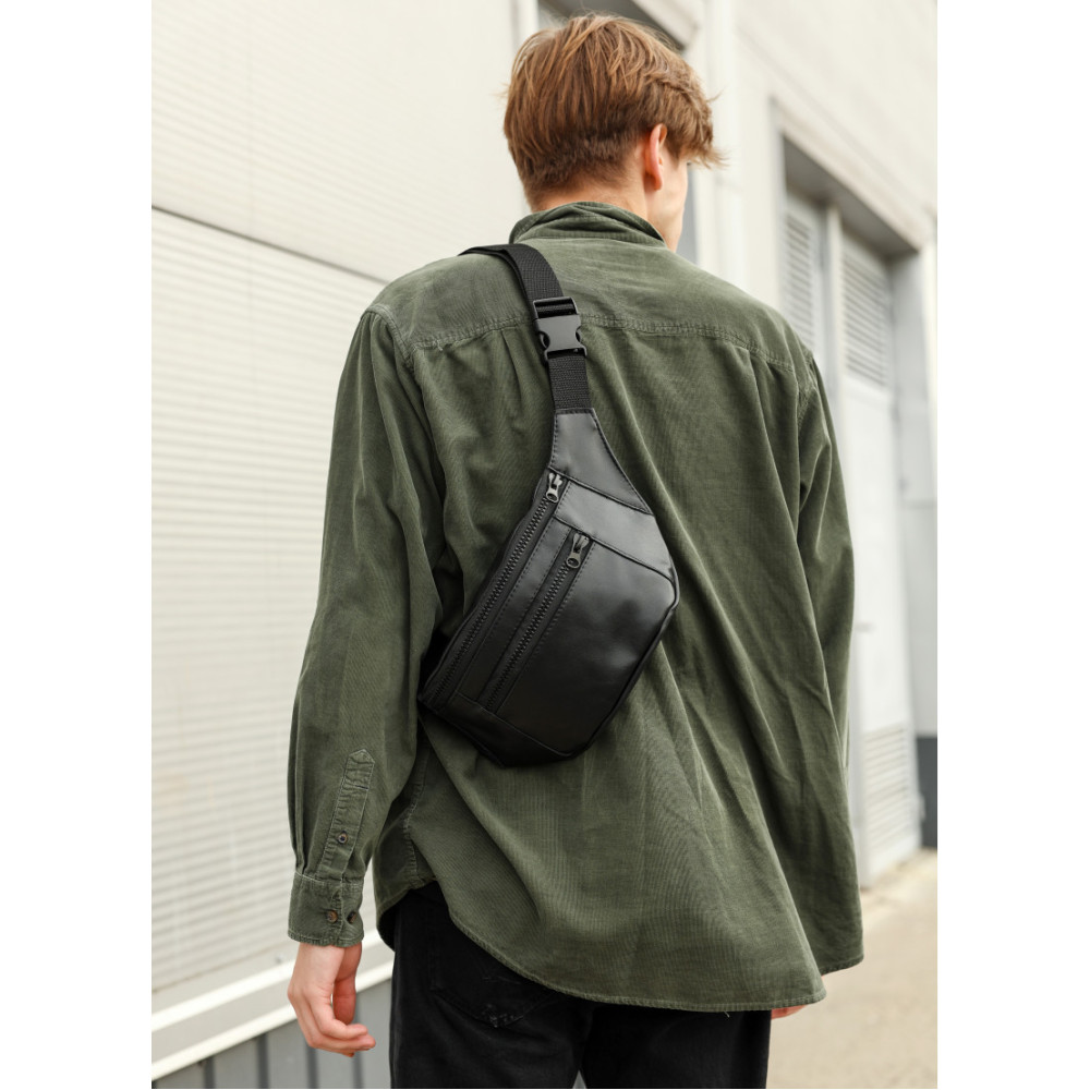 Чоловіча сумка бананка Sambag TIRSO MAX 38 × 17 × 6 см (81348101m)