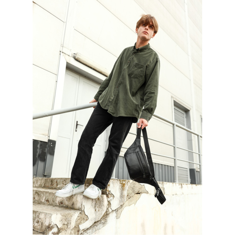 Чоловіча сумка бананка Sambag TIRSO MAX 38 × 17 × 6 см (81348101m)
