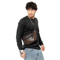 Чоловіча сумка бананка Sambag TIRSO MAX 38 × 17 × 6 см (81348120m)