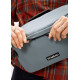 Женская сумка-бананка под ноутбук Sambag Urban Laptop голубая 46×26 см (51411010)