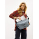 Женская сумка-бананка под ноутбук Sambag Urban Laptop голубая 46×26 см (51411010)