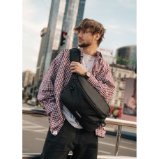 Мужская сумка-бананка под ноутбук Sambag Urban Laptop 46×26 см (51411064m)