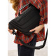 Женская сумка-бананка под ноутбук Sambag Urban Laptop черно-оранжевая 46×26 см (51411129)