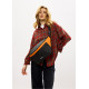 Женская сумка-бананка под ноутбук Sambag Urban Laptop черно-оранжевая 46×26 см (51411129)