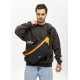 Мужская сумка-бананка под ноутбук Sambag Urban Laptop черно-оранжевая 46×26 см (51411129m)