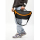 Мужская сумка-бананка под ноутбук Sambag Urban Laptop черно-оранжевая 46×26 см (51411129m)