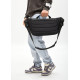 Мужская сумка-бананка под ноутбук Sambag Urban Laptop черно-оранжевая 46×26 см (51411129m)
