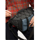 Жіноча cумка-бананка під ноутбук Sambag Urban Pro чорно-синя 46 × 26 см (51411215)