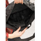 Жіноча cумка-бананка під ноутбук Sambag Urban Pro чорно-синя 46 × 26 см (51411215)