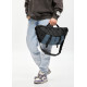 Чоловіча cумка-бананка під ноутбук Sambag Urban Pro чорно-синя 46 × 26 см (51411215m)