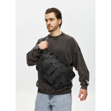 Мужская сумка-бананка под ноутбук Sambag Urban Pro черная 46×26 см (51411264m)