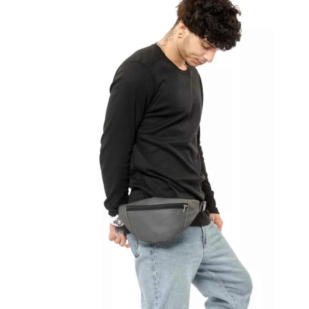 Чоловіча сумка бананка Sambag Soho BSH графитовий 82111009m