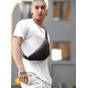 Чоловіча сумка бананка Sambag Soho BS чорна 82119101m